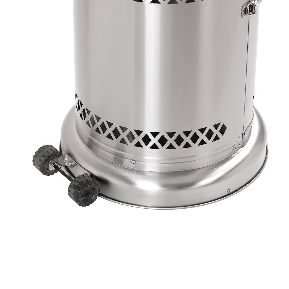 48,000 Btu'S Patio Heater, Outdoors Gas Patio Heaters Floor Standing Patio Heater Commercial Full Stainless Steel